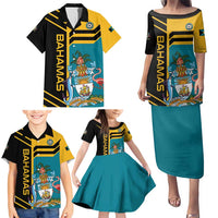 Custom Football The Bahamas Family Matching Puletasi and Hawaiian Shirt Go Bahamian Slayers - Wonder Print Shop