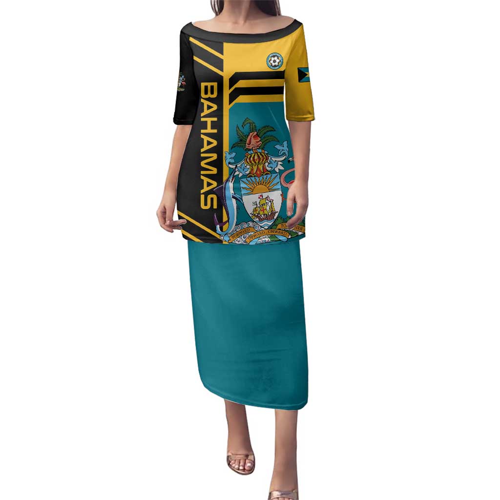 Custom Football The Bahamas Family Matching Puletasi and Hawaiian Shirt Go Bahamian Slayers - Wonder Print Shop