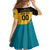 Custom Football The Bahamas Kid Short Sleeve Dress Go Bahamian Slayers - Wonder Print Shop