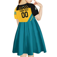 Custom Football The Bahamas Kid Short Sleeve Dress Go Bahamian Slayers - Wonder Print Shop