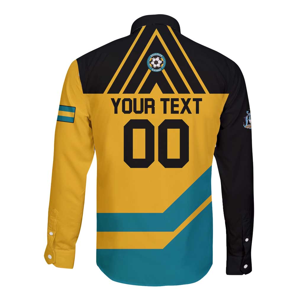 Custom Football The Bahamas Long Sleeve Button Shirt Go Bahamian Slayers - Wonder Print Shop