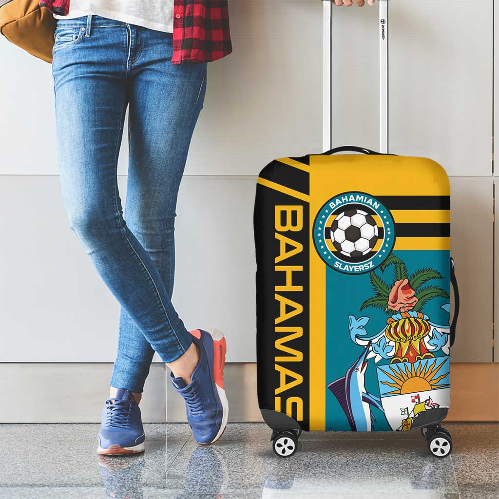 Football The Bahamas Luggage Cover Go Bahamian Slayers - Wonder Print Shop