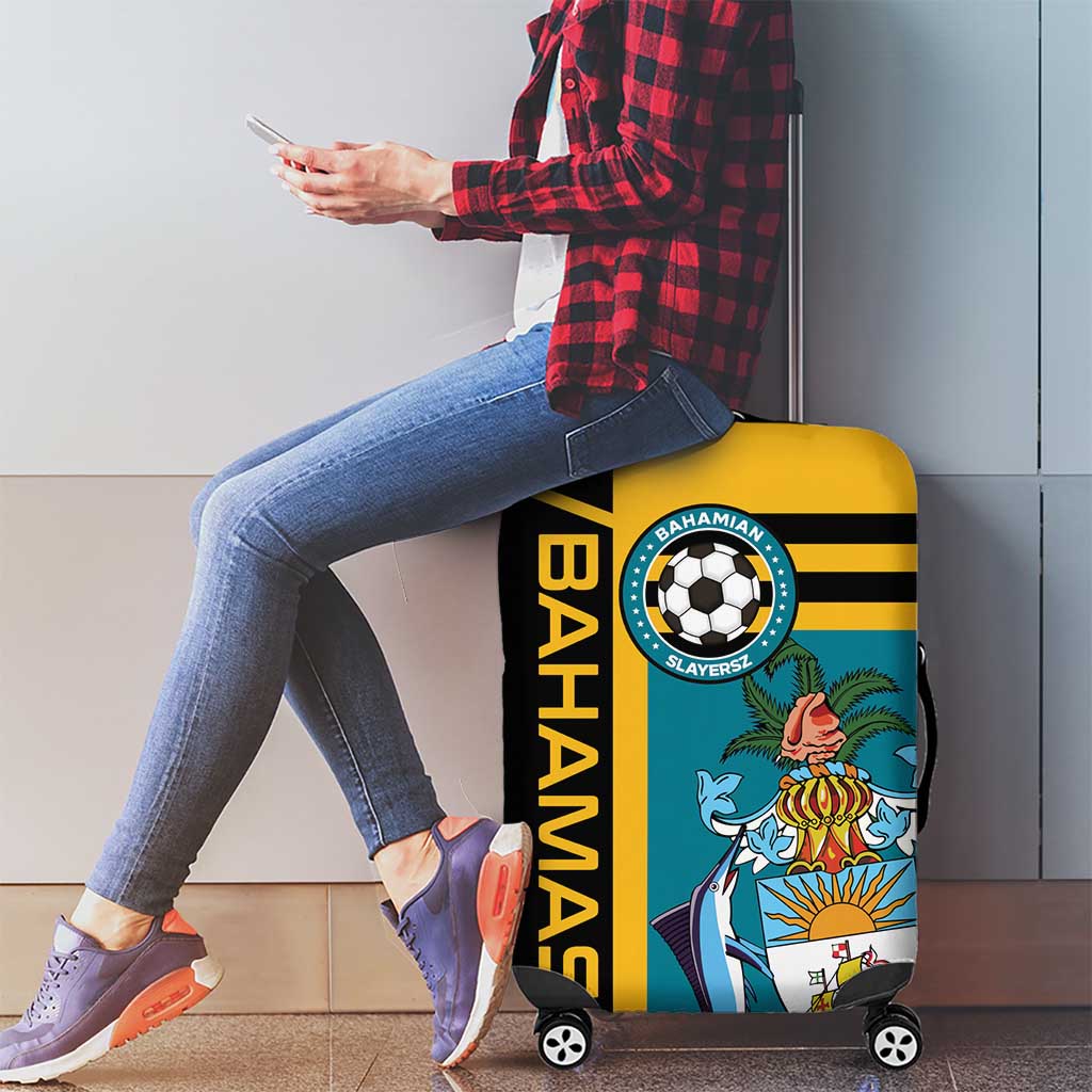 Football The Bahamas Luggage Cover Go Bahamian Slayers - Wonder Print Shop