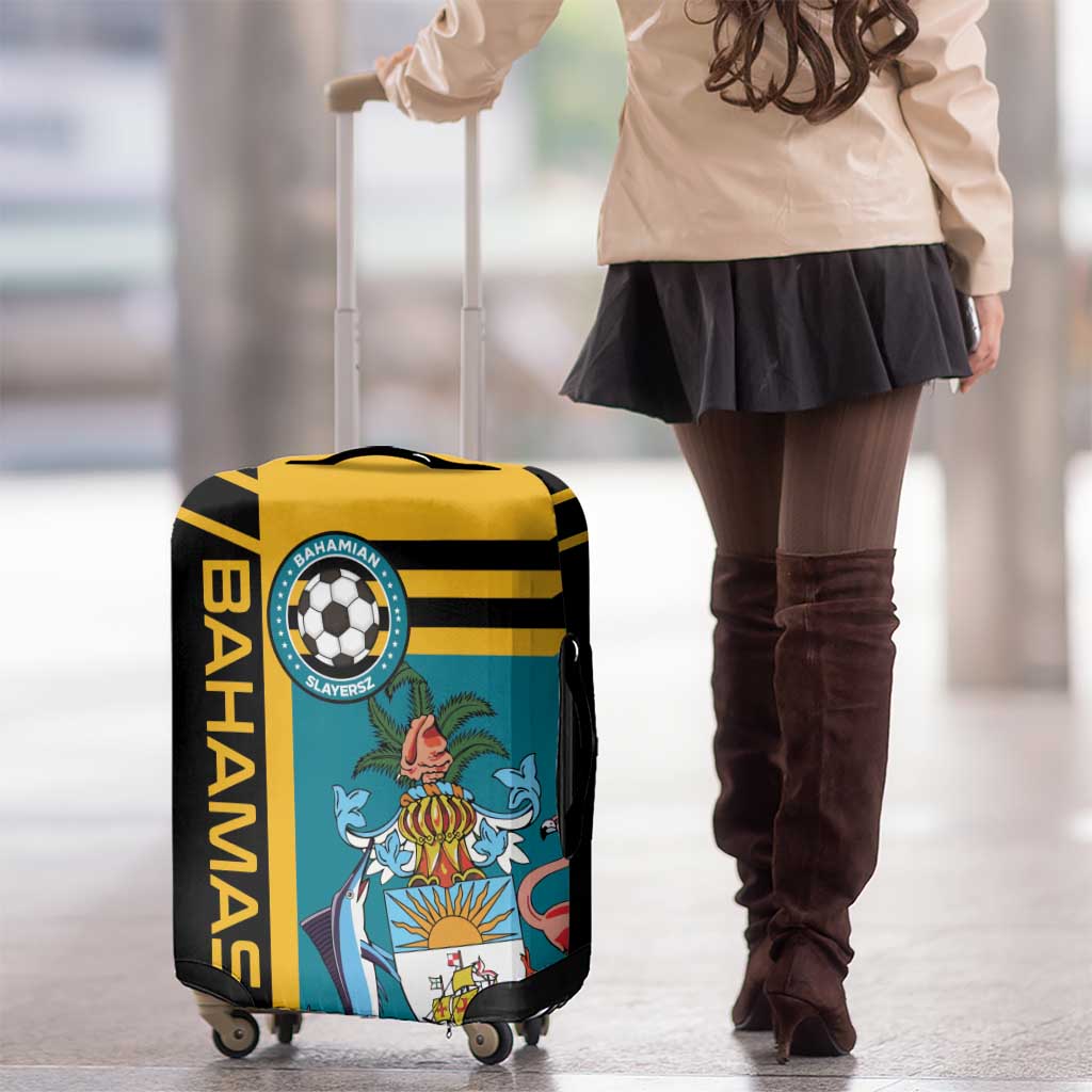 Football The Bahamas Luggage Cover Go Bahamian Slayers - Wonder Print Shop