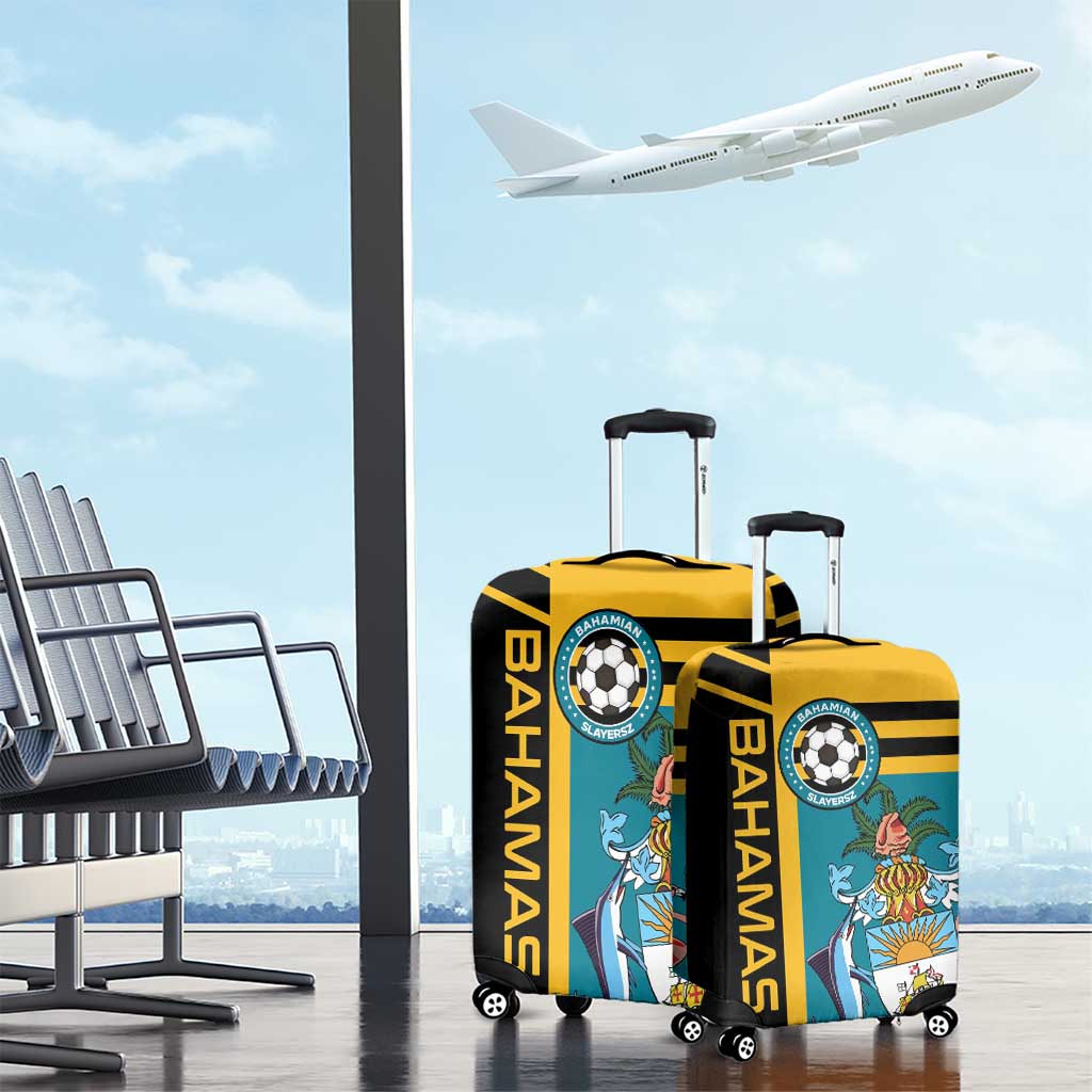 Football The Bahamas Luggage Cover Go Bahamian Slayers - Wonder Print Shop