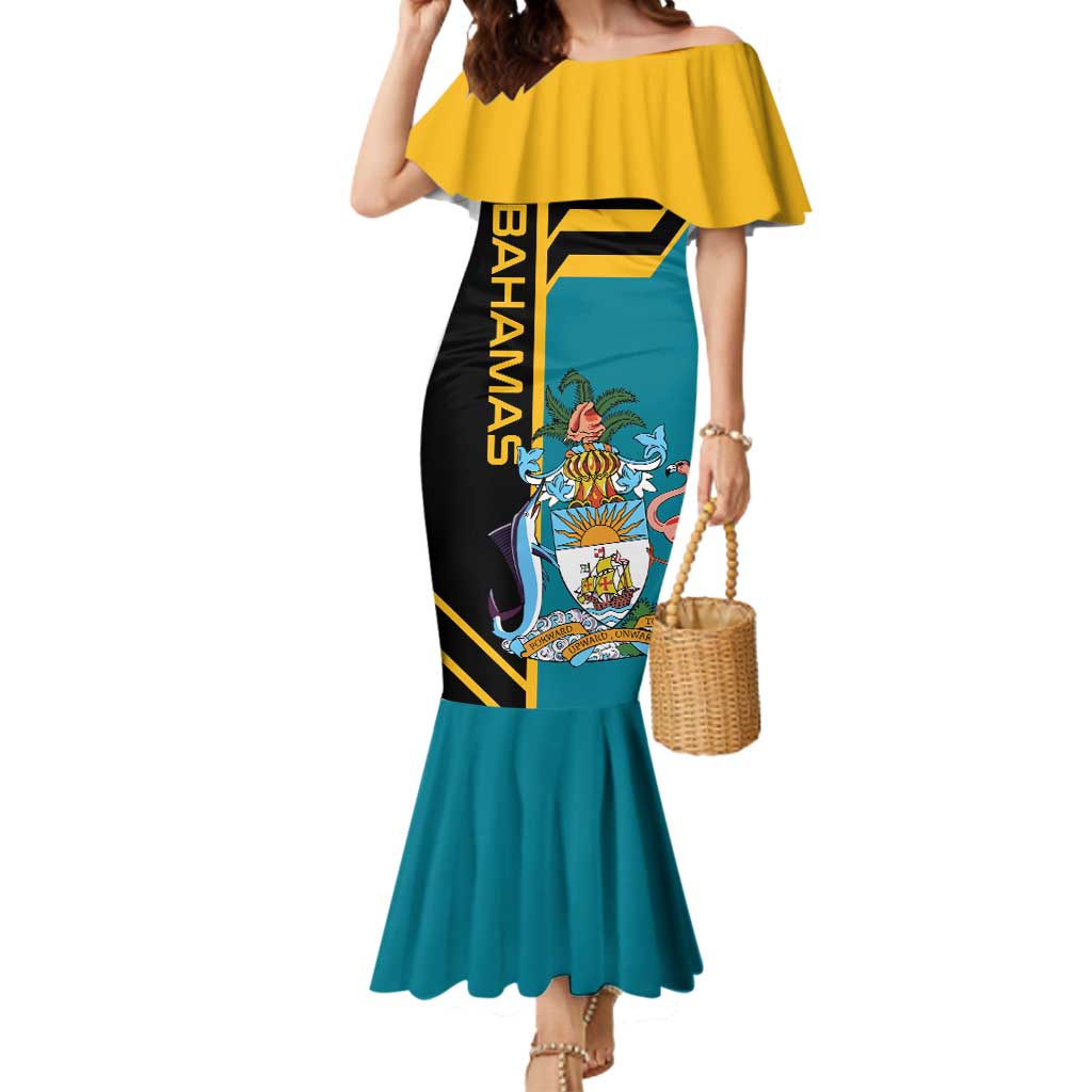 Custom Football The Bahamas Mermaid Dress Go Bahamian Slayers - Wonder Print Shop