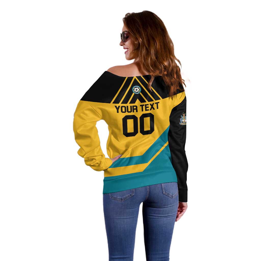 Custom Football The Bahamas Off Shoulder Sweater Go Bahamian Slayers - Wonder Print Shop