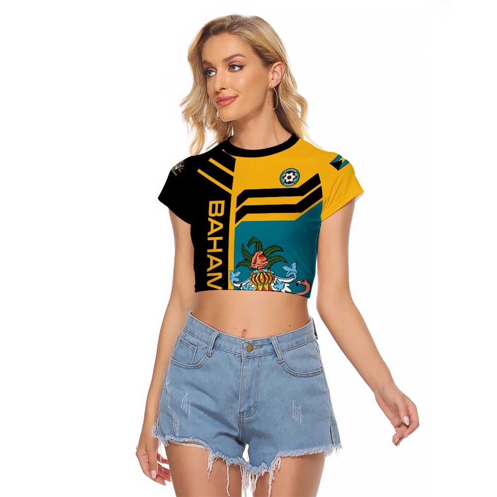 Custom Football The Bahamas Raglan Cropped T Shirt Go Bahamian Slayers - Wonder Print Shop