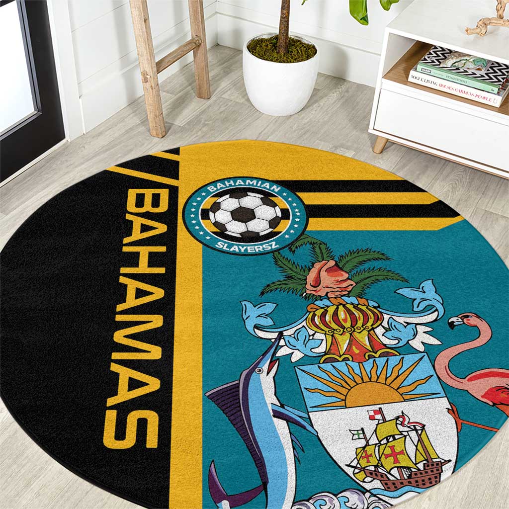 Football The Bahamas Round Carpet Go Bahamian Slayers - Wonder Print Shop