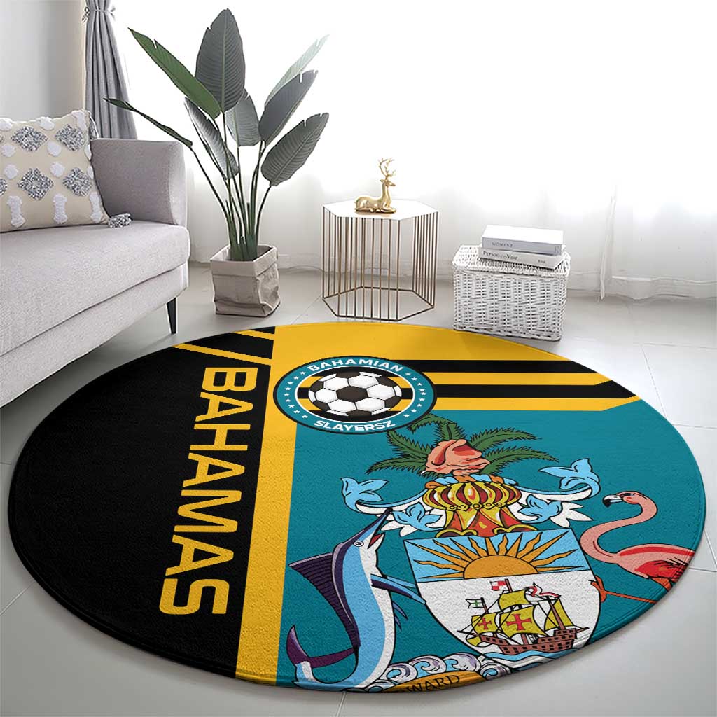 Football The Bahamas Round Carpet Go Bahamian Slayers - Wonder Print Shop