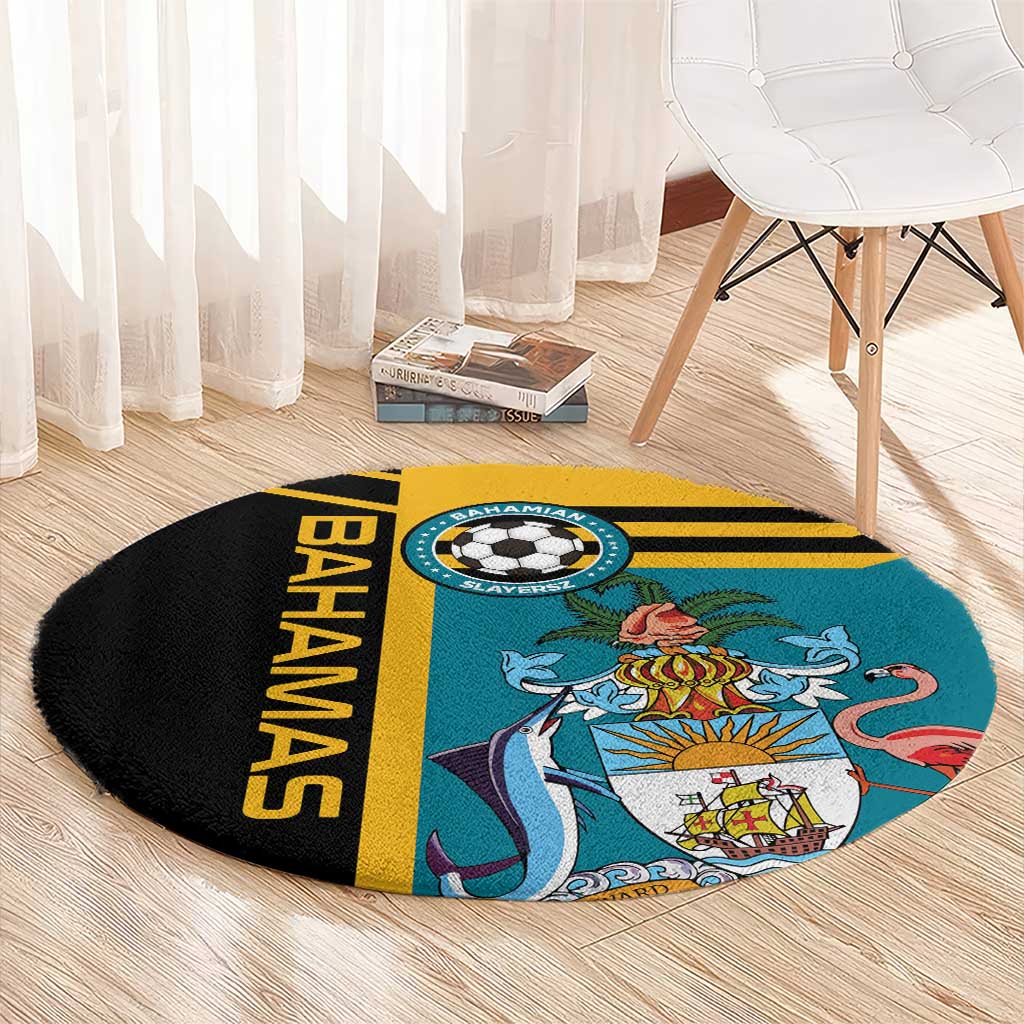 Football The Bahamas Round Carpet Go Bahamian Slayers - Wonder Print Shop
