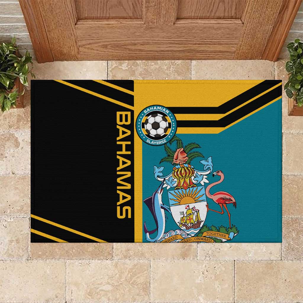 Football The Bahamas Rubber Doormat Go Bahamian Slayers - Wonder Print Shop