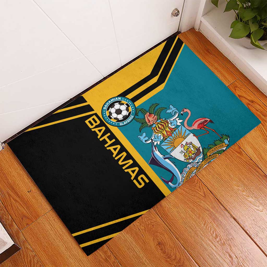 Football The Bahamas Rubber Doormat Go Bahamian Slayers - Wonder Print Shop