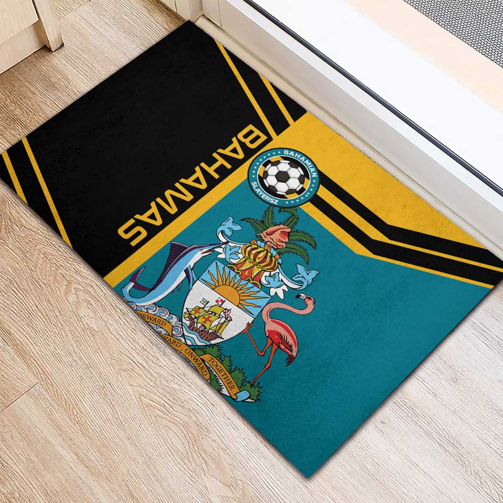 Football The Bahamas Rubber Doormat Go Bahamian Slayers - Wonder Print Shop