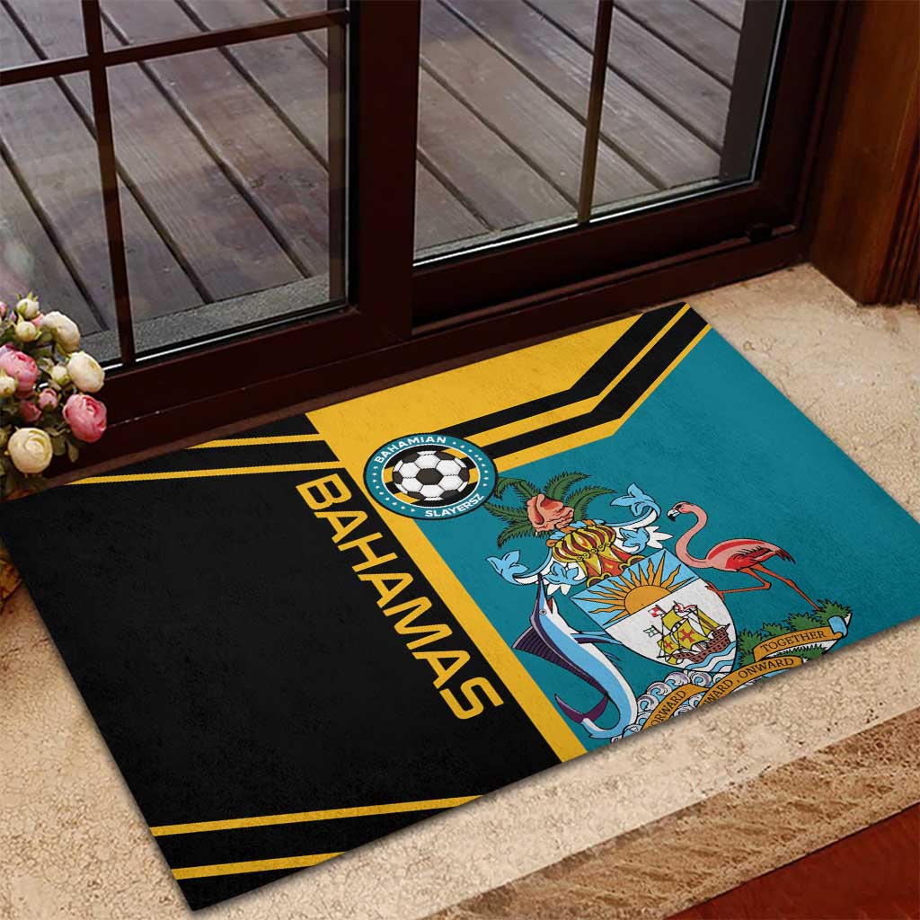 Football The Bahamas Rubber Doormat Go Bahamian Slayers - Wonder Print Shop