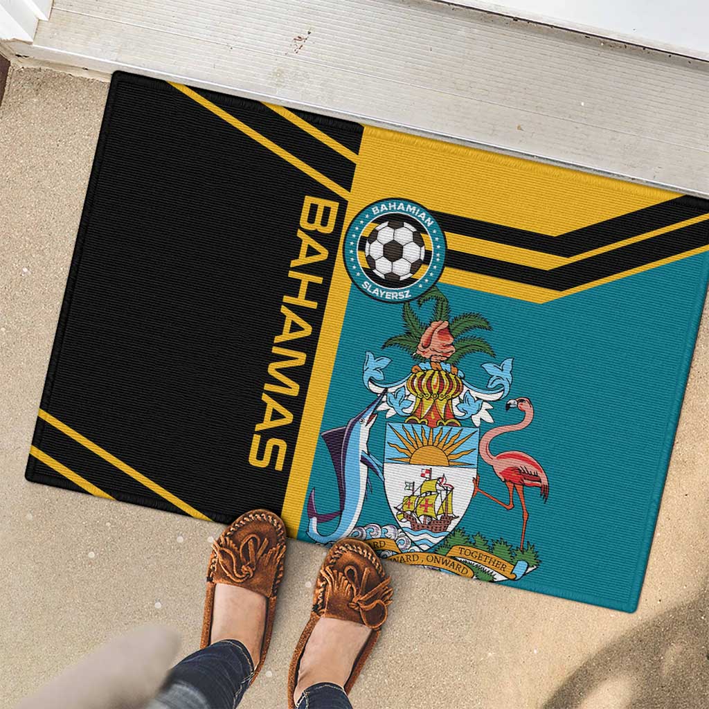 Football The Bahamas Rubber Doormat Go Bahamian Slayers - Wonder Print Shop