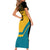 Custom Football The Bahamas Short Sleeve Bodycon Dress Go Bahamian Slayers - Wonder Print Shop