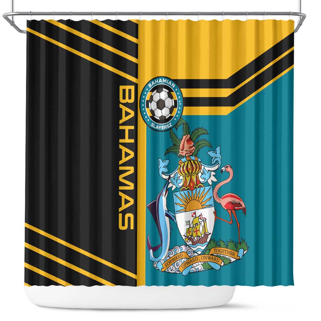 Football The Bahamas Shower Curtain Go Bahamian Slayers - Wonder Print Shop