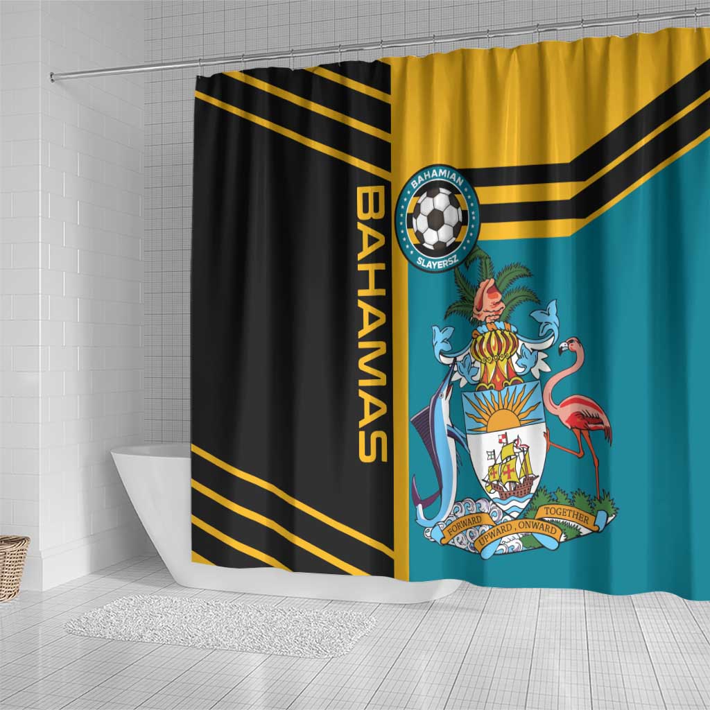 Football The Bahamas Shower Curtain Go Bahamian Slayers - Wonder Print Shop