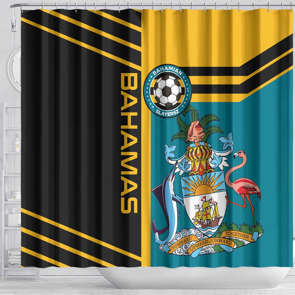 Football The Bahamas Shower Curtain Go Bahamian Slayers - Wonder Print Shop