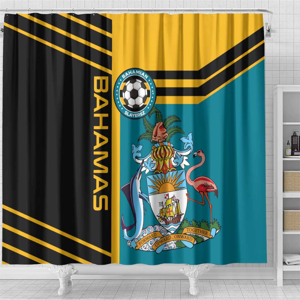 Football The Bahamas Shower Curtain Go Bahamian Slayers - Wonder Print Shop