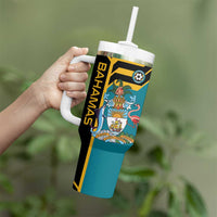 Custom Football The Bahamas Tumbler With Handle Go Bahamian Slayers - Wonder Print Shop