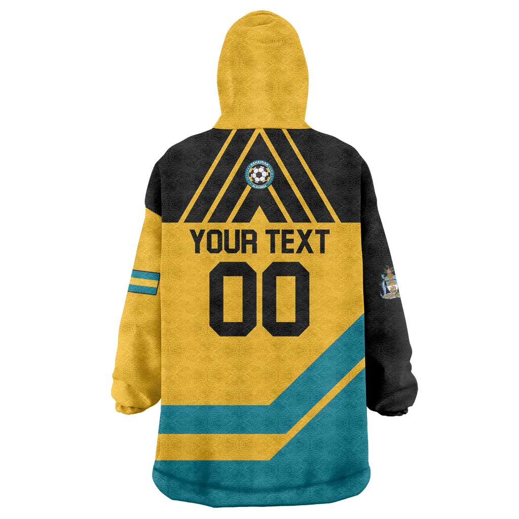 Custom Football The Bahamas Wearable Blanket Hoodie Go Bahamian Slayers - Wonder Print Shop