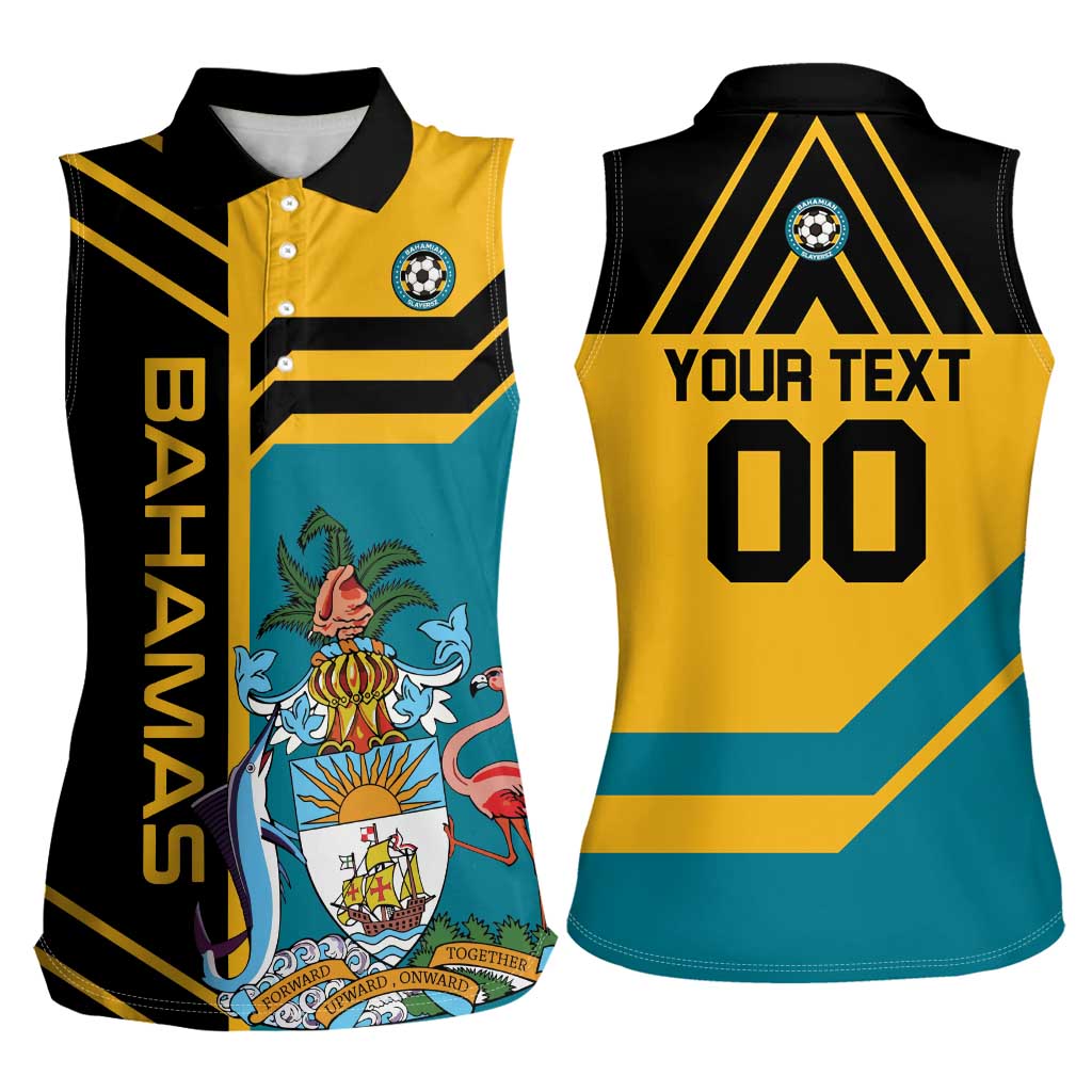 Custom Football The Bahamas Women Sleeveless Polo Shirt Go Bahamian Slayers - Wonder Print Shop