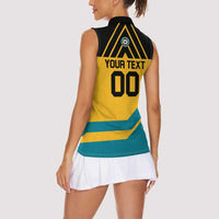 Custom Football The Bahamas Women Sleeveless Polo Shirt Go Bahamian Slayers - Wonder Print Shop