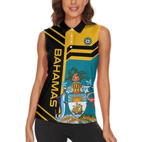 Custom Football The Bahamas Women Sleeveless Polo Shirt Go Bahamian Slayers - Wonder Print Shop