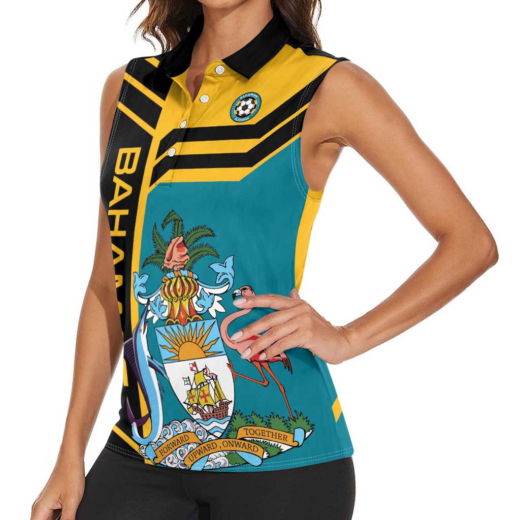 Custom Football The Bahamas Women Sleeveless Polo Shirt Go Bahamian Slayers - Wonder Print Shop