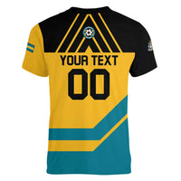 Custom Football The Bahamas Women V-Neck T-Shirt Go Bahamian Slayers - Wonder Print Shop