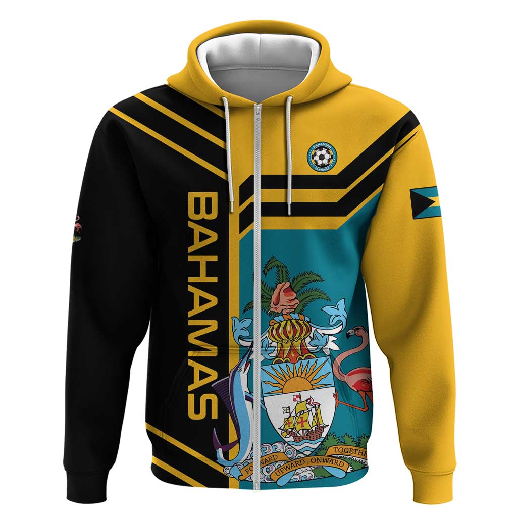 Custom Football The Bahamas Zip Hoodie Go Bahamian Slayers - Wonder Print Shop