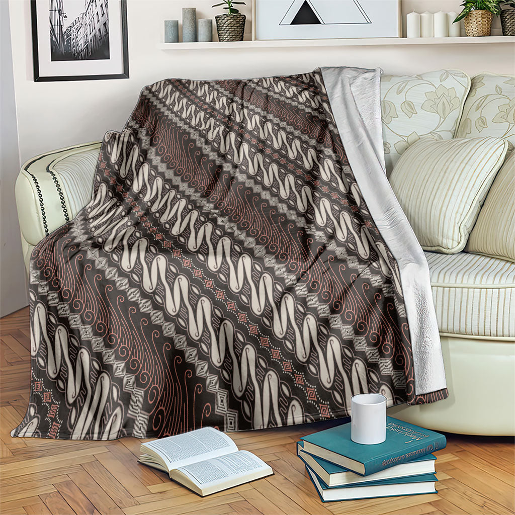 Yogyakarta Parang Batik Motifs Blanket Indonesian Traditional Pattern