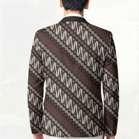 Yogyakarta Parang Batik Motifs Blazer Indonesian Traditional Pattern
