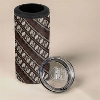 Yogyakarta Parang Batik Motifs 4 in 1 Can Cooler Tumbler Indonesian Traditional Pattern