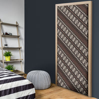 Yogyakarta Parang Batik Motifs Door Cover Indonesian Traditional Pattern