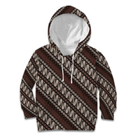 Yogyakarta Parang Batik Motifs Kid Hoodie Indonesian Traditional Pattern