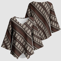 Yogyakarta Parang Batik Motifs Kimono Sleeve Blouse Indonesian Traditional Pattern