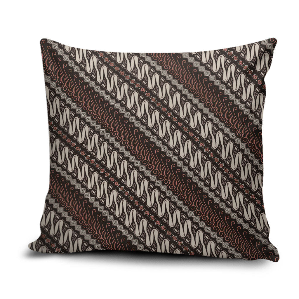 Yogyakarta Parang Batik Motifs Pillow Cover Indonesian Traditional Pattern