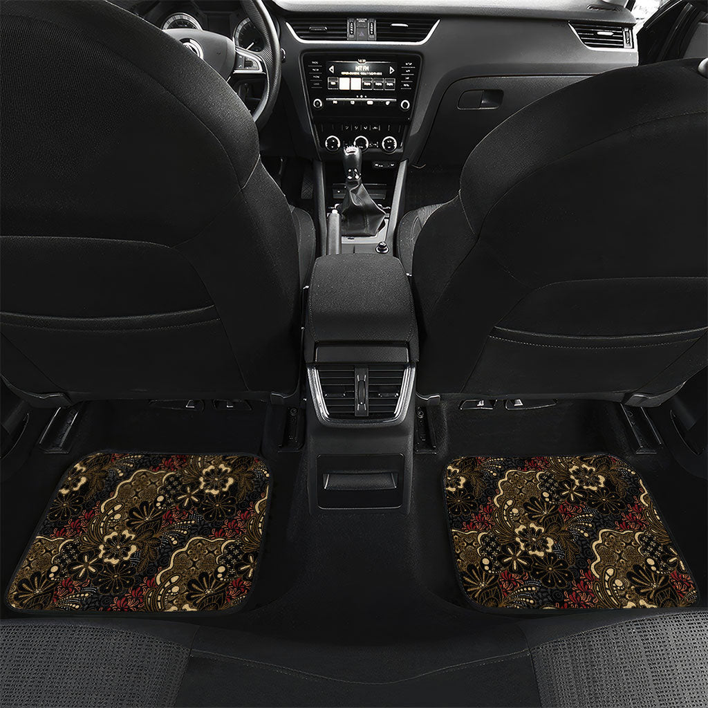 Batik Sekar Jagad Car Mats Indonesian Traditional Pattern