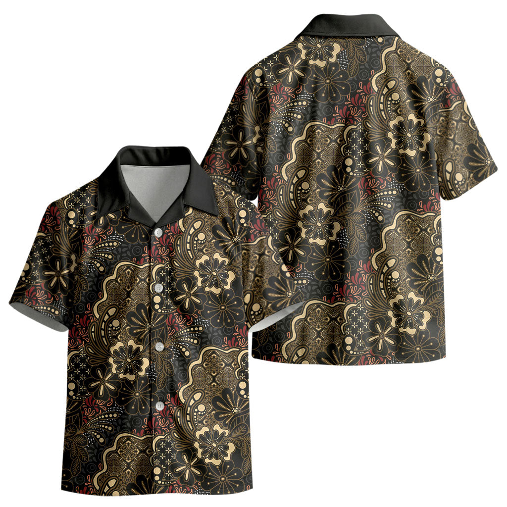 Batik Sekar Jagad Kid Hawaiian Shirt Indonesian Traditional Pattern LT01