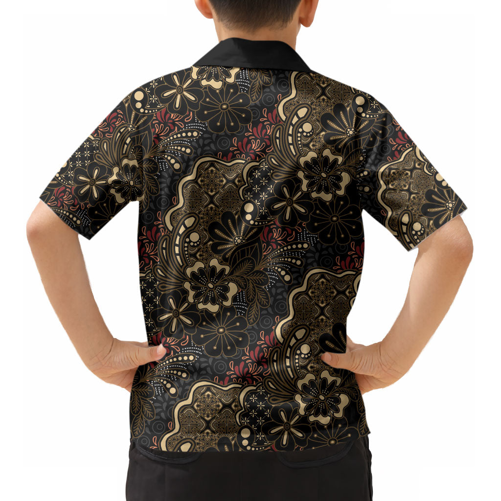Batik Sekar Jagad Kid Hawaiian Shirt Indonesian Traditional Pattern LT01