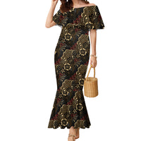 Batik Sekar Jagad Mermaid Dress Indonesian Traditional Pattern