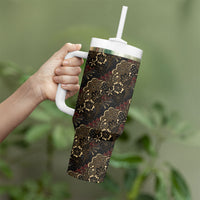 Batik Sekar Jagad Tumbler With Handle Indonesian Traditional Pattern