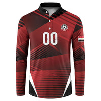 Custom Egypt 2026 World Football Button Sweatshirt Yalla Masr The Pharaohs