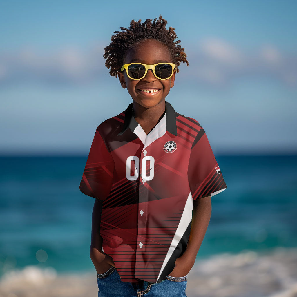 Custom Egypt 2026 World Football Kid Hawaiian Shirt Yalla Masr The Pharaohs