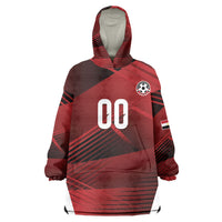 Custom Egypt 2026 World Football Kid Wearable Blanket Hoodie Yalla Masr The Pharaohs
