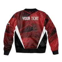 Custom Egypt 2026 World Football Sleeve Zip Bomber Jacket Yalla Masr The Pharaohs