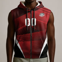 Custom Egypt 2026 World Football Sleeveless Zip Hoodie Yalla Masr The Pharaohs